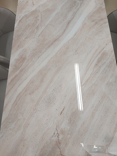 Стеклянный стол Давос белый / венге из шоурума 6